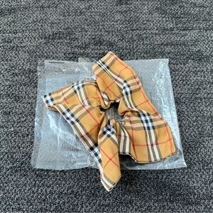 Handmade Hair Scrunchies Upcycled Burberry Fabric